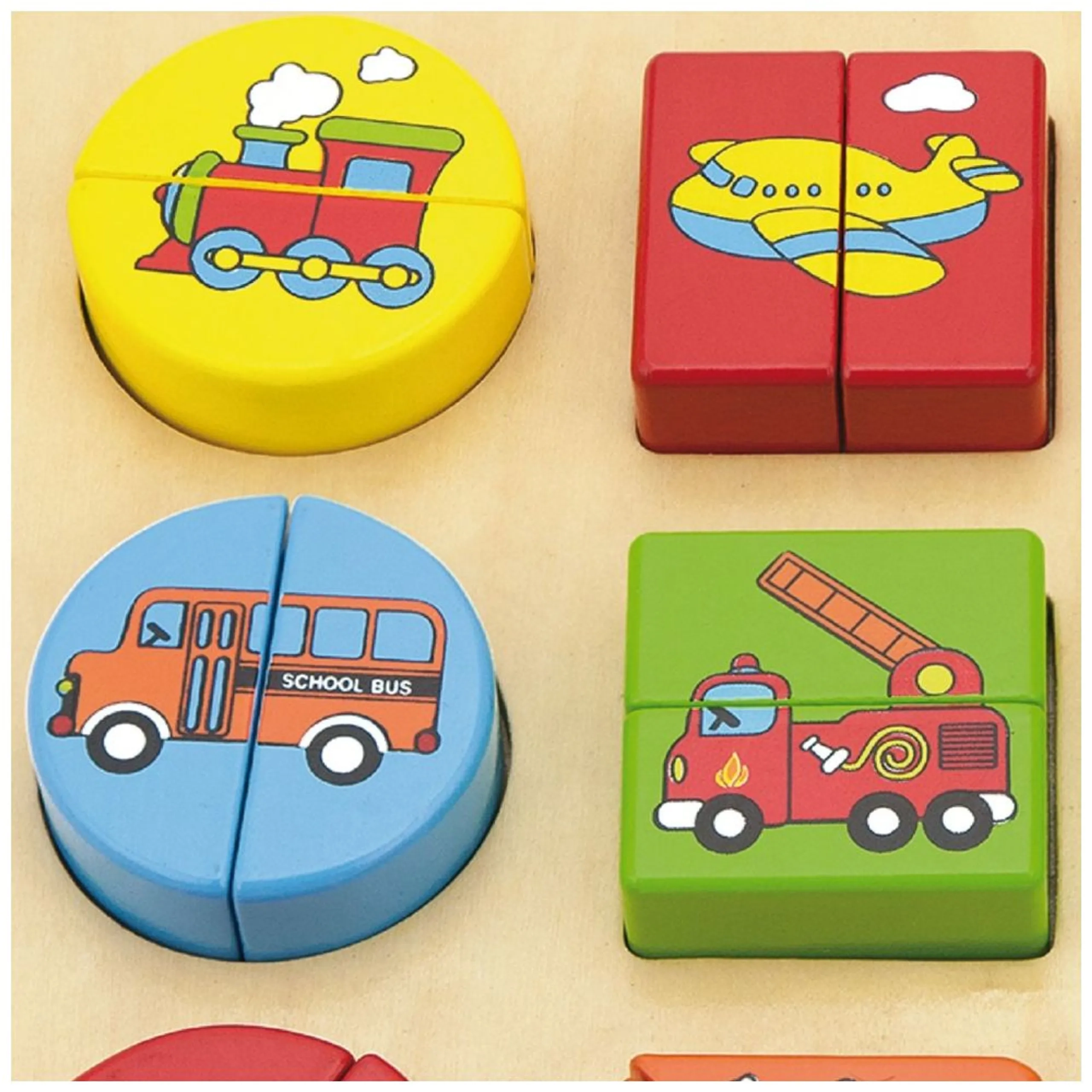 Vehicles Shape Block Puzzle - 18 pcs
