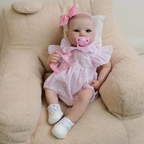 Reborn Baby Doll - 18 inch Full body soft vinyl Girl Ages 3+