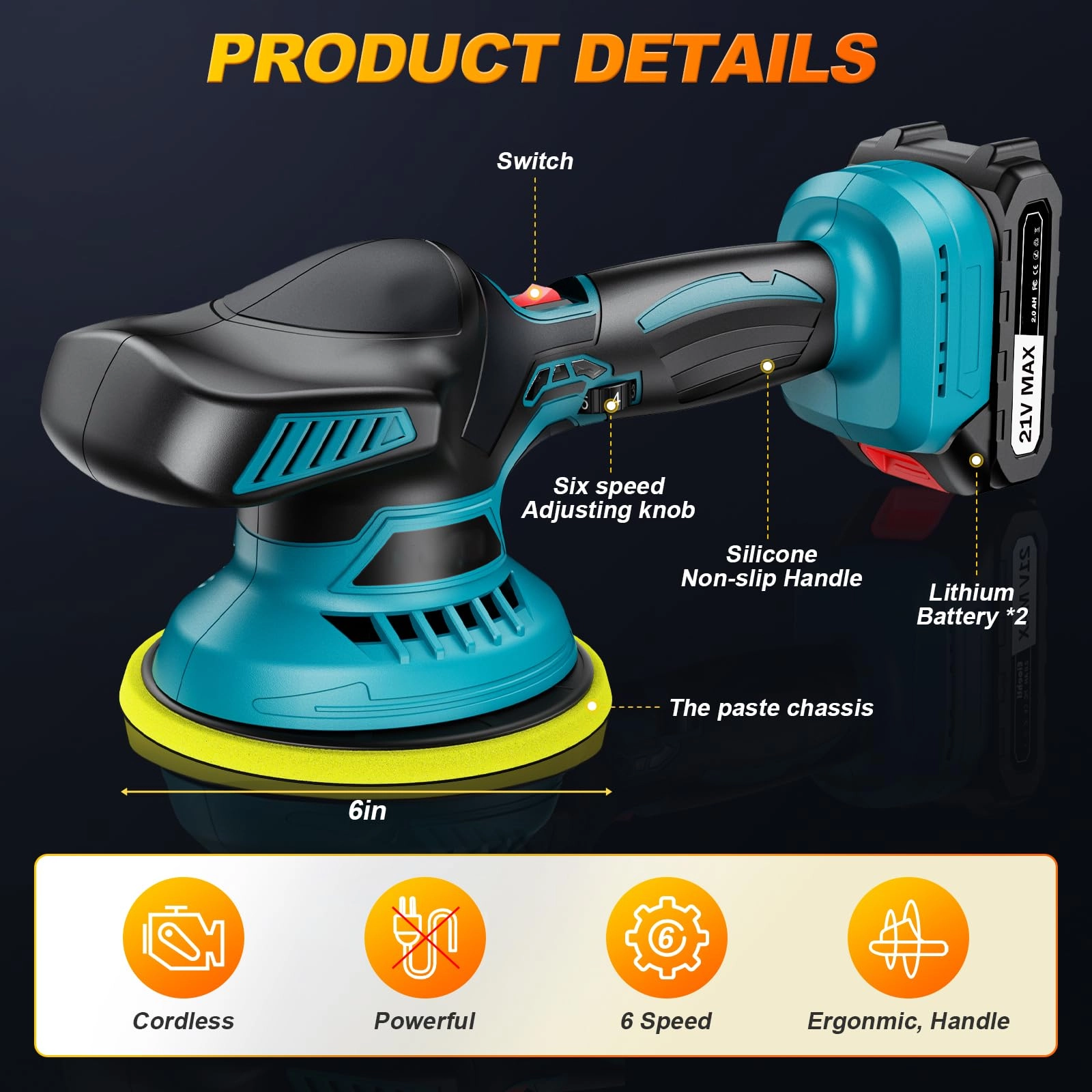 Cordless Car Polisher - 150mm