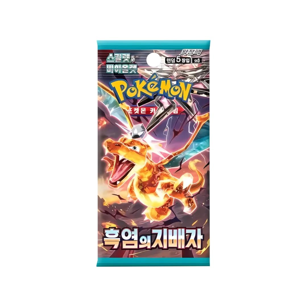 Pokémon Ruler of The Black Flame Booster - Korean 5pcs