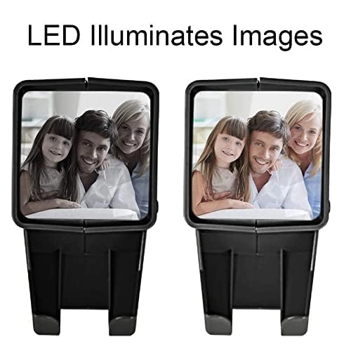35mm Slide Viewer - 3X Magnification LED Lighted Battery Operation