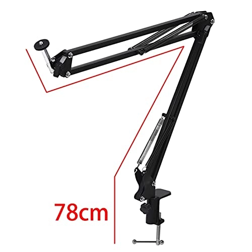 Mic Stand - Extendable Scissor Arm Table Mounting Clamp