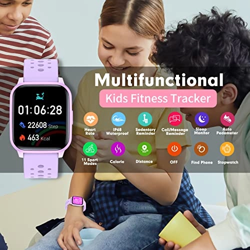 Fitness Tracker Watch for Kids Plastic