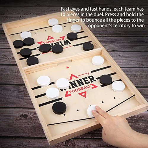 Sling Puck Game - 2 in 1 Wooden