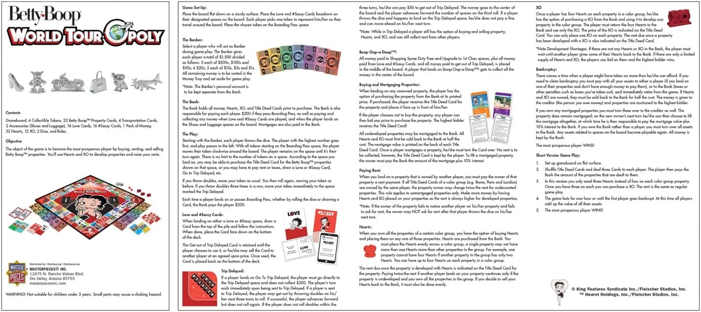 Betty Boop World Tour-Opoly