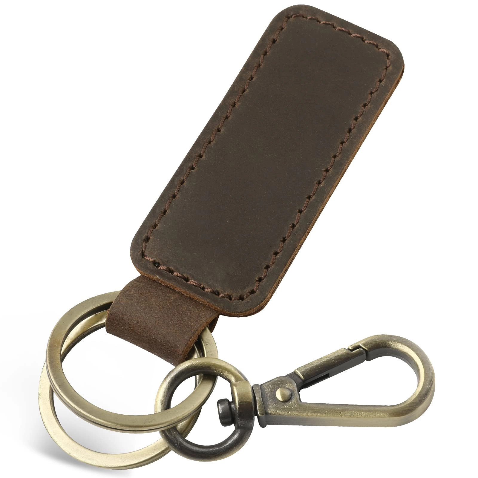 Leather Keychain - Car