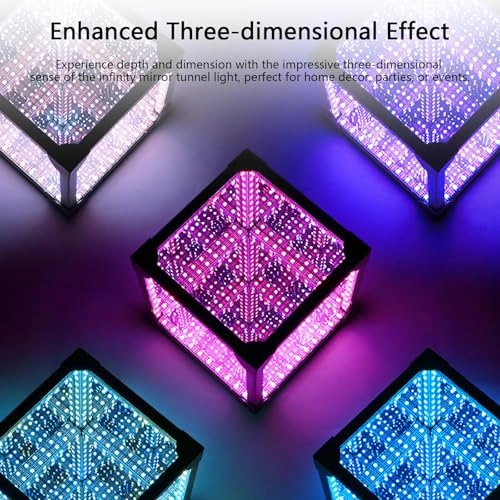 Infinity Mirror Tunnel Light - One Color