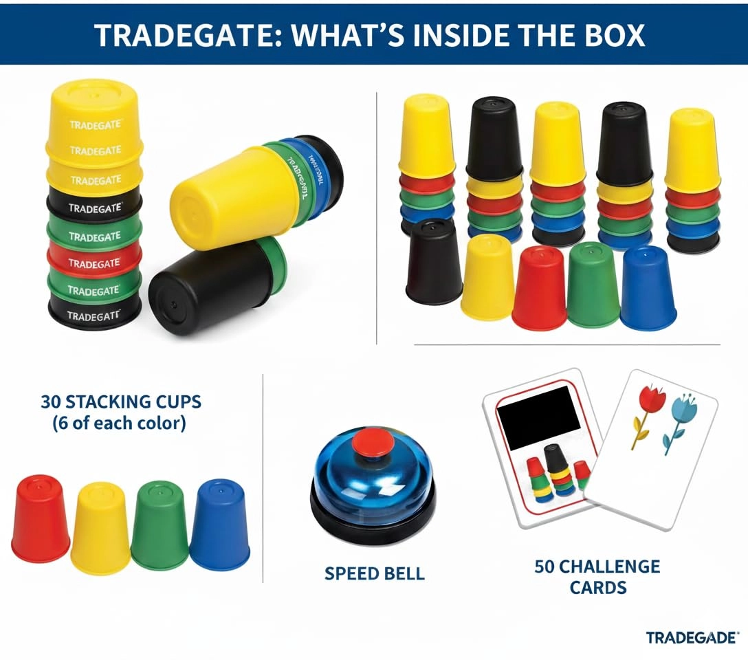 Quick Cups Games for Kids - 30 pieces