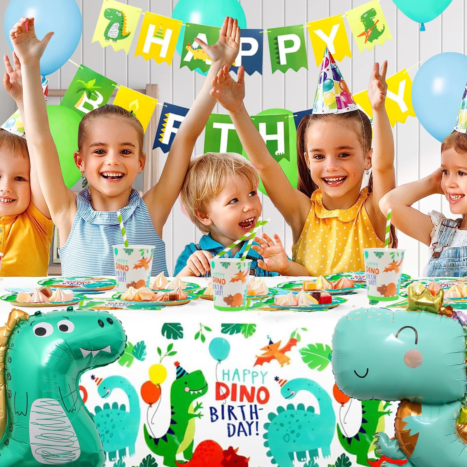 Dinosaur Birthday Party Tableware Set - 16pcs Birthday