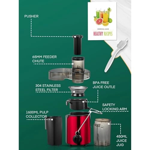 Electric Juicer Machine - 600W 500ml