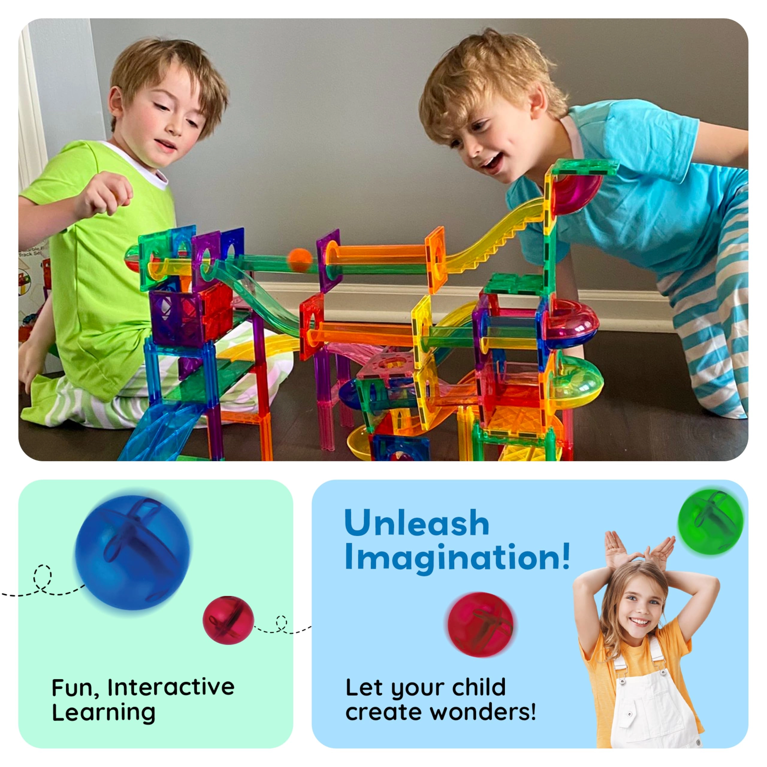 Marble Run Race Track - 70 pcs