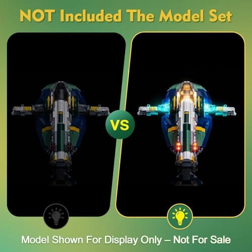 Light kit Compatible with Lego 75433 Jango Fett's Starship