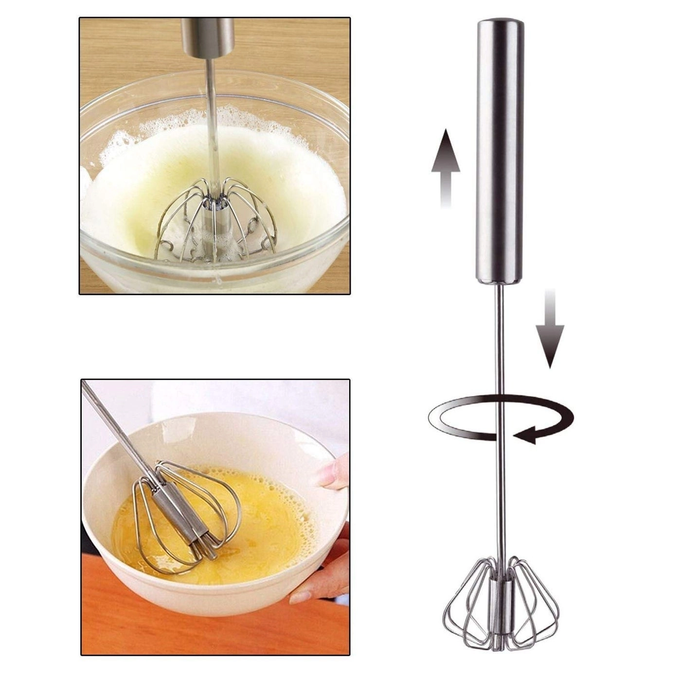 Hand Mixer Whisker - Stainless Steel Manual