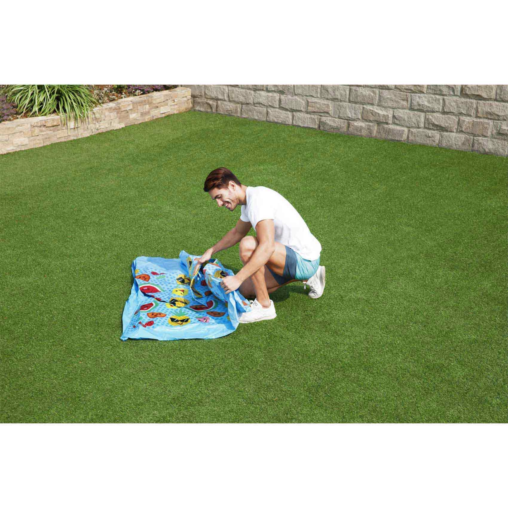 Steel Pro Splash and Shade Pool - 244x244x51cm Multicolour