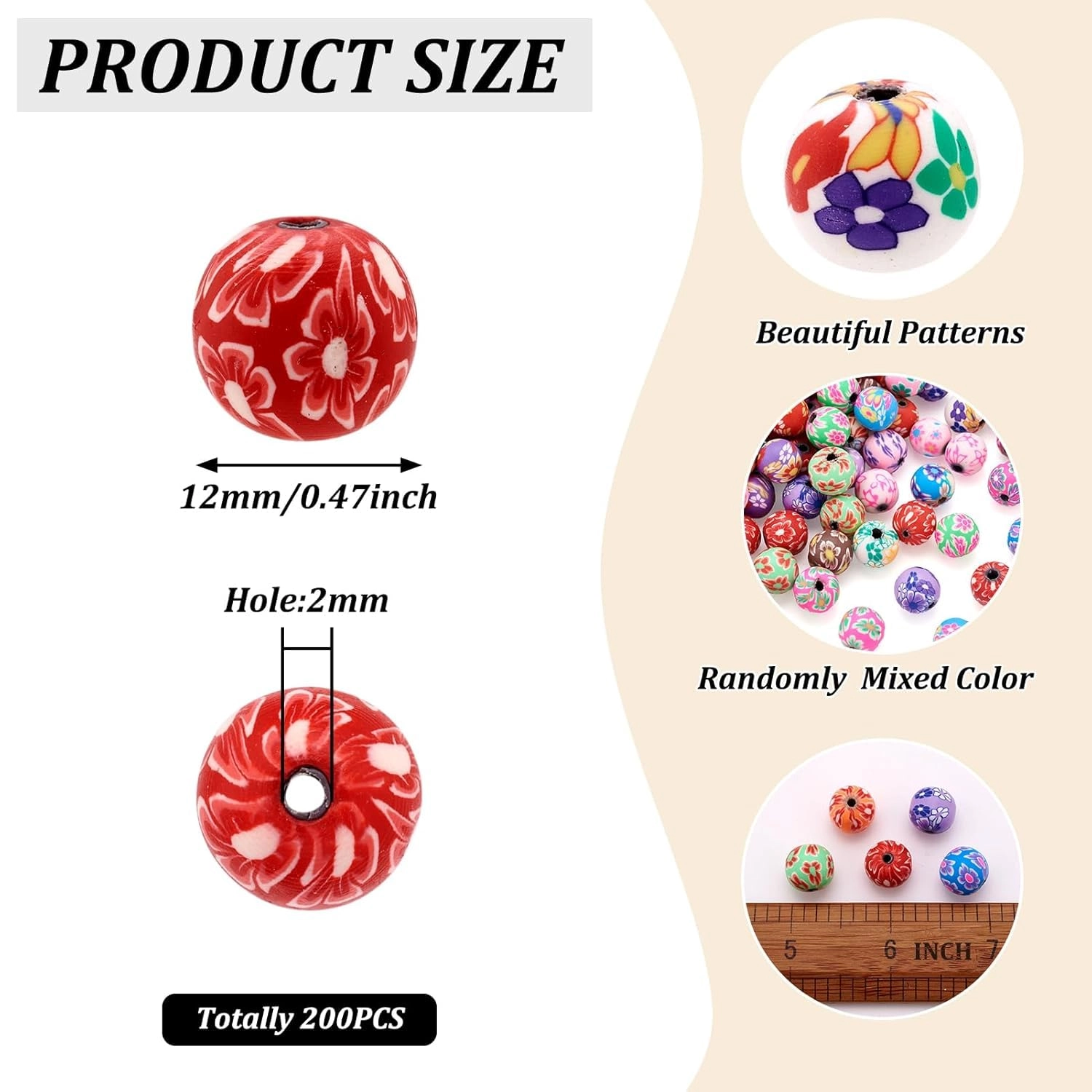 bead kit - 200pcs 12mm