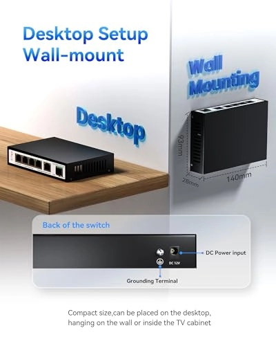 6 Port │ 5x2.5G Port │ 1x10G SFP+ 6-ports