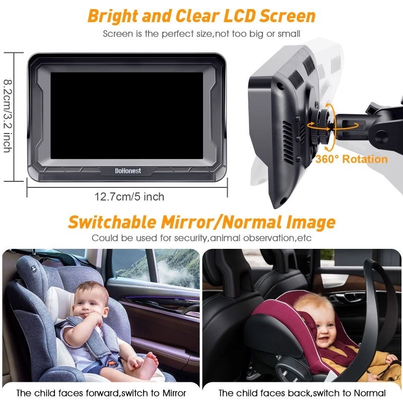 Baby Car Camera - 7-Inch