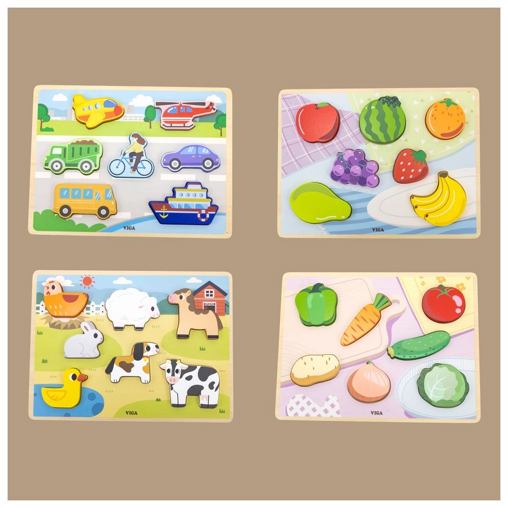 Fruits Block Puzzle - Suitable for 18 months and above 7 pieces