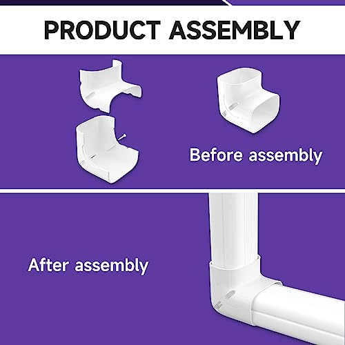 90° Elbow Upright Bend - Decorative PVC Line Set Cover