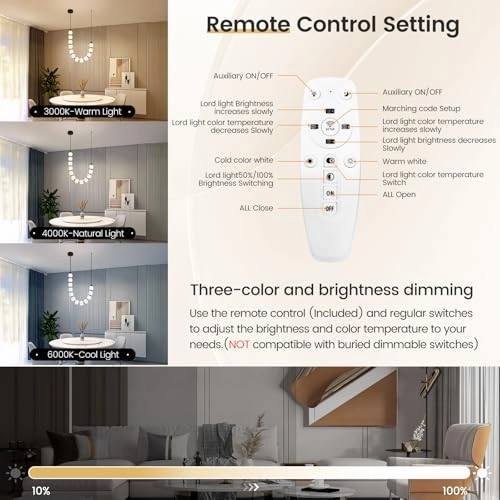 U-Curved Linear Chandelier - 150cm (Adjustable)