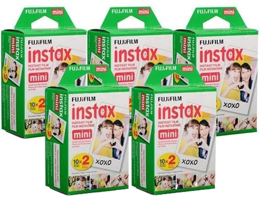 Fujifilm Instax Mini Instant Film + Microfiber Cleaning Cloth - 100 Sheets 2.1 x 3.4