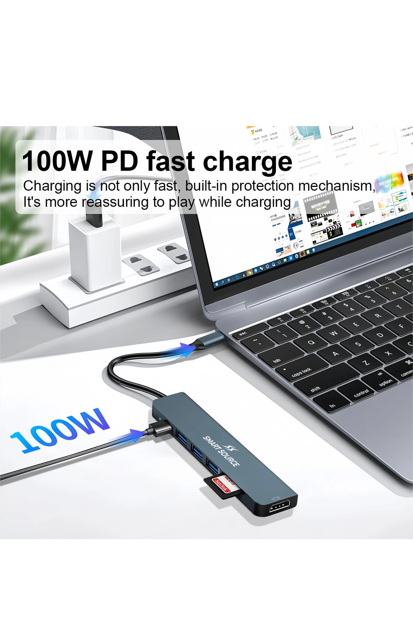 7-in-1 USB-C Hub - USB-C MacBook iPad Pro Windows Laptops