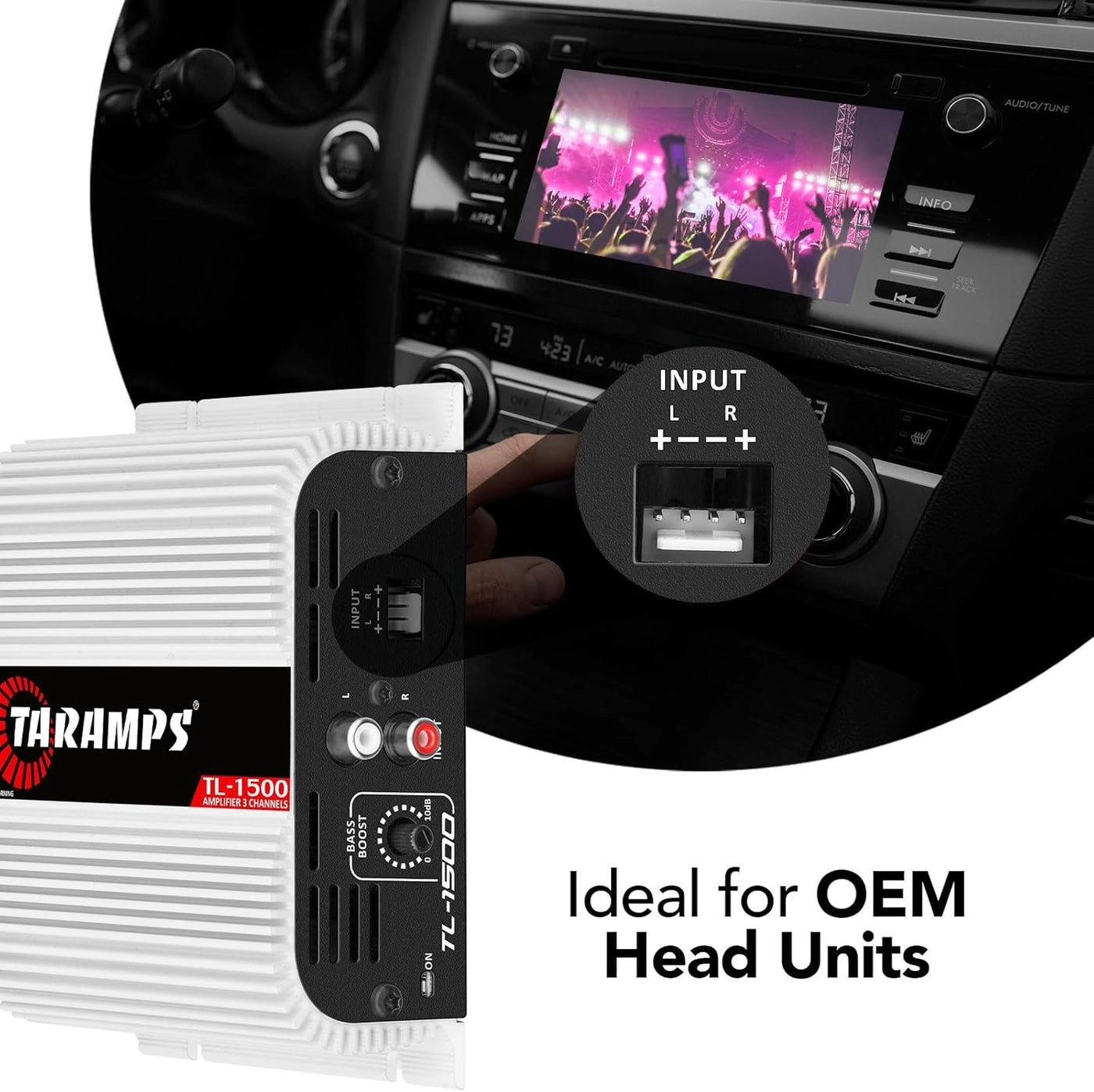 TL-1500 - 3-Channel 1 x 200 W RMS 2 x 95 W RMS