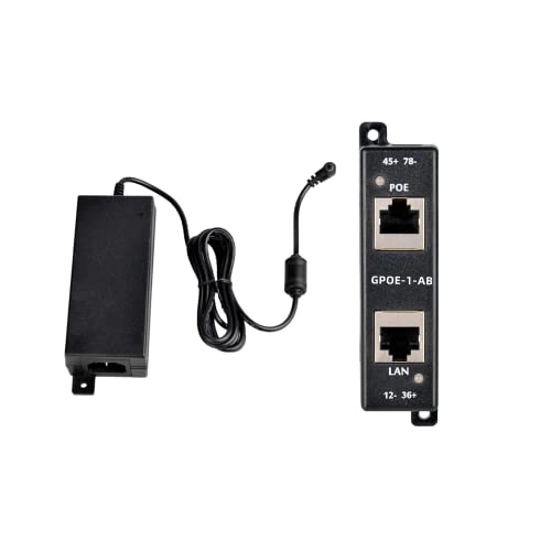 GPOE-1AB - 12~56V Up to 60W 1 IEEE 802.3af/802.3at 1000Mbps