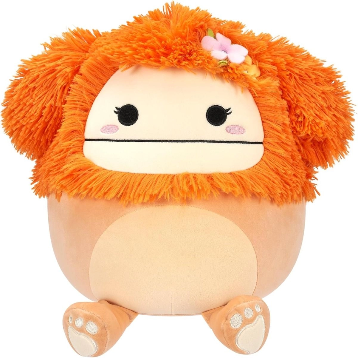 Squishmallows Shasta - Medium Plush 12 inch Light Orange Bigfoot