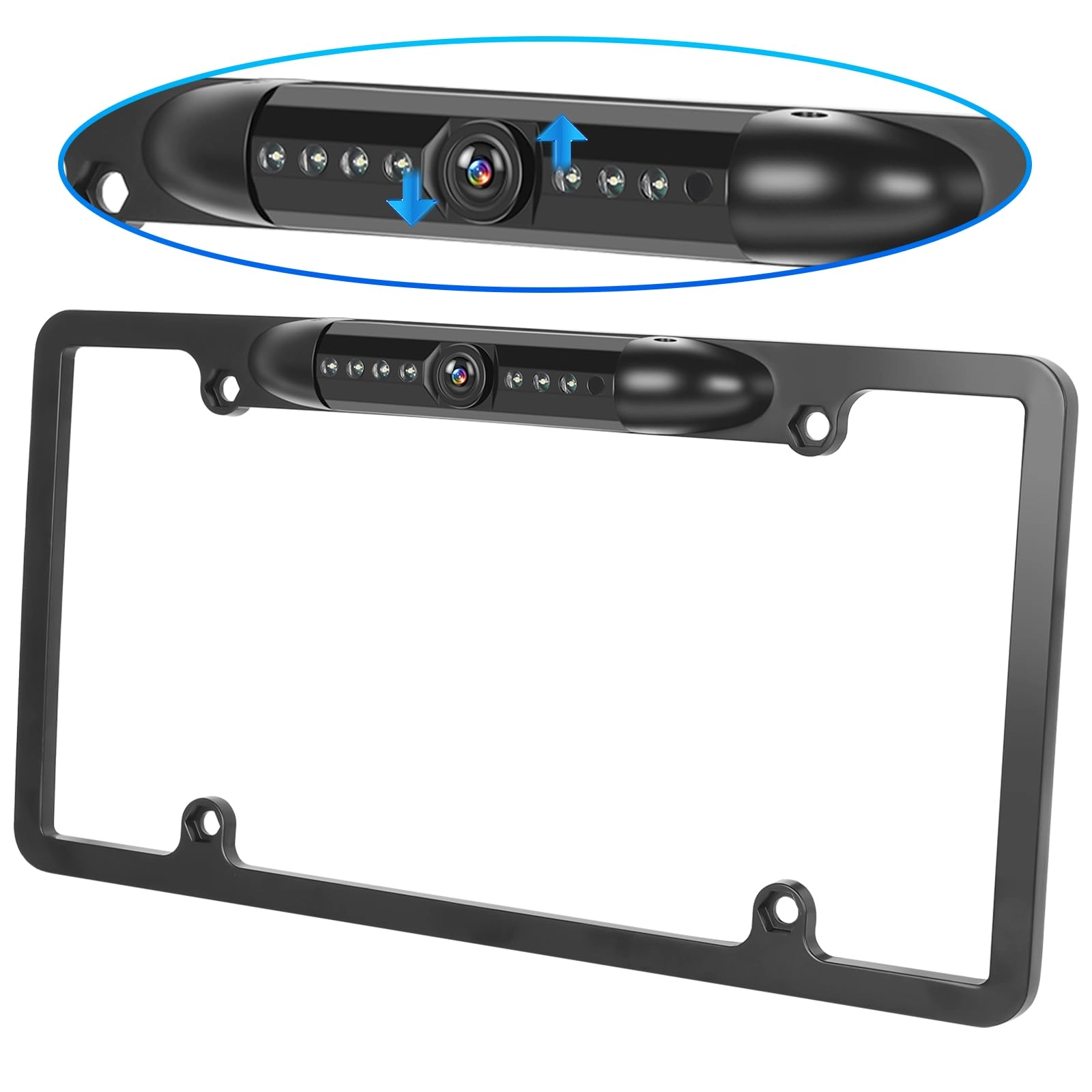 Inefala License Plate Frame Backup Camera - Night vision Wired 1920x1080