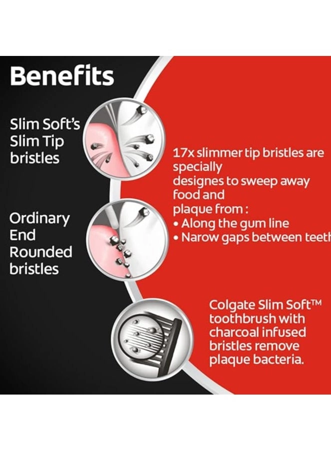 Slim Soft Charcoal - Soft 8-Piece Pack