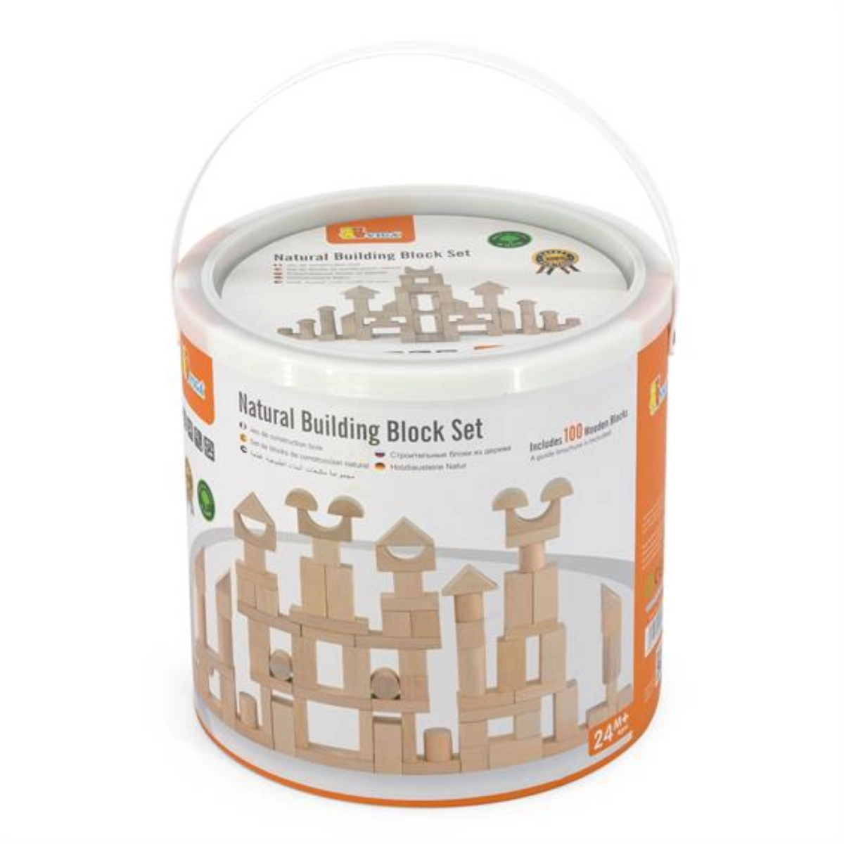 VIGA Wooden Blocks - 100pcs