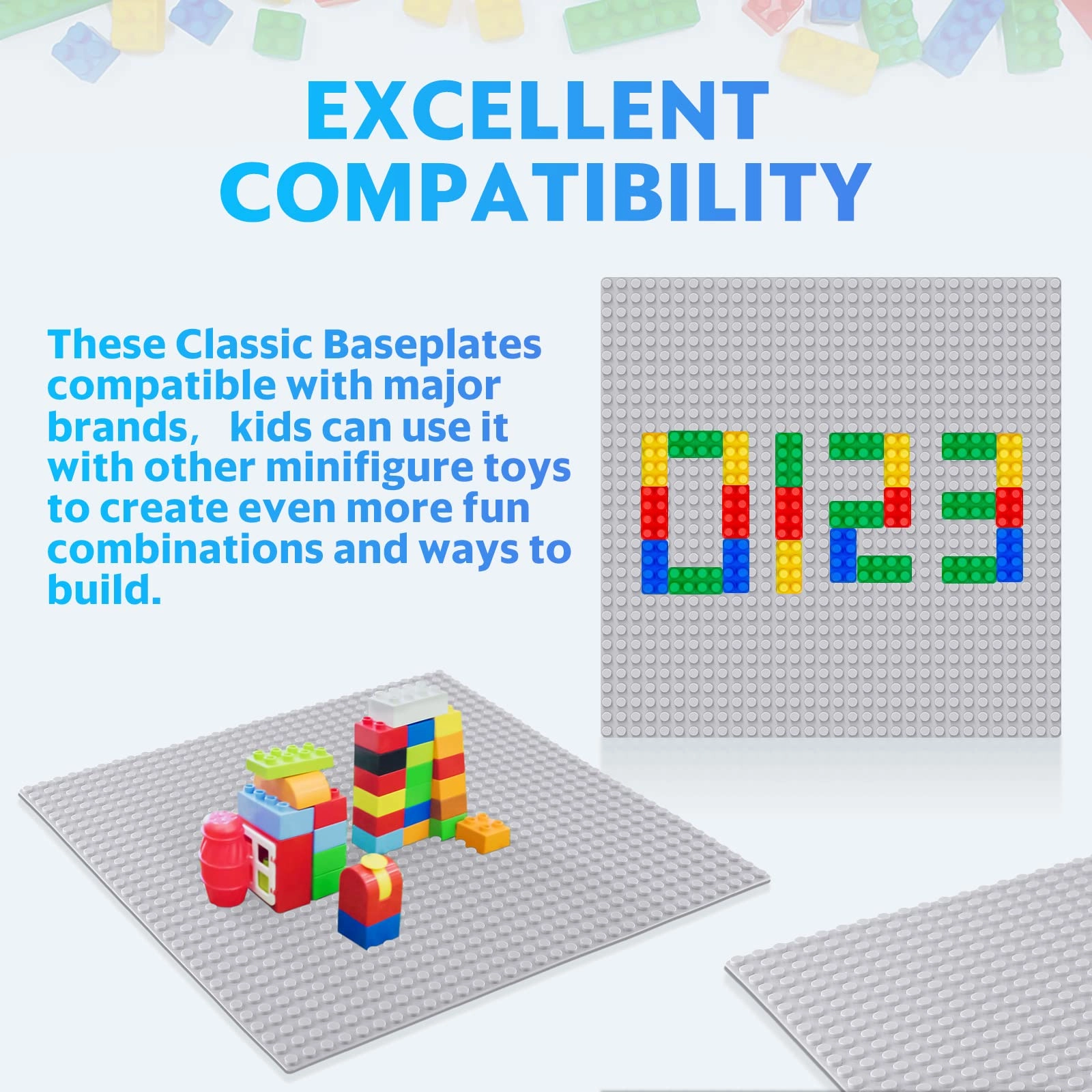 Classic Baseplates - 10 pcs