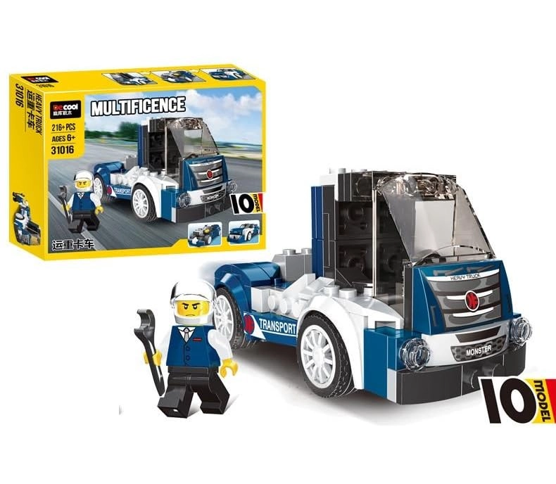 10-in-1 Magic Building Blocks Set - 216 pcs