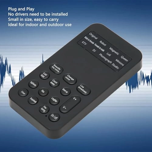 Handheld Microphone Voice Changer USB+3.5mm-Mini-Jack Microphone