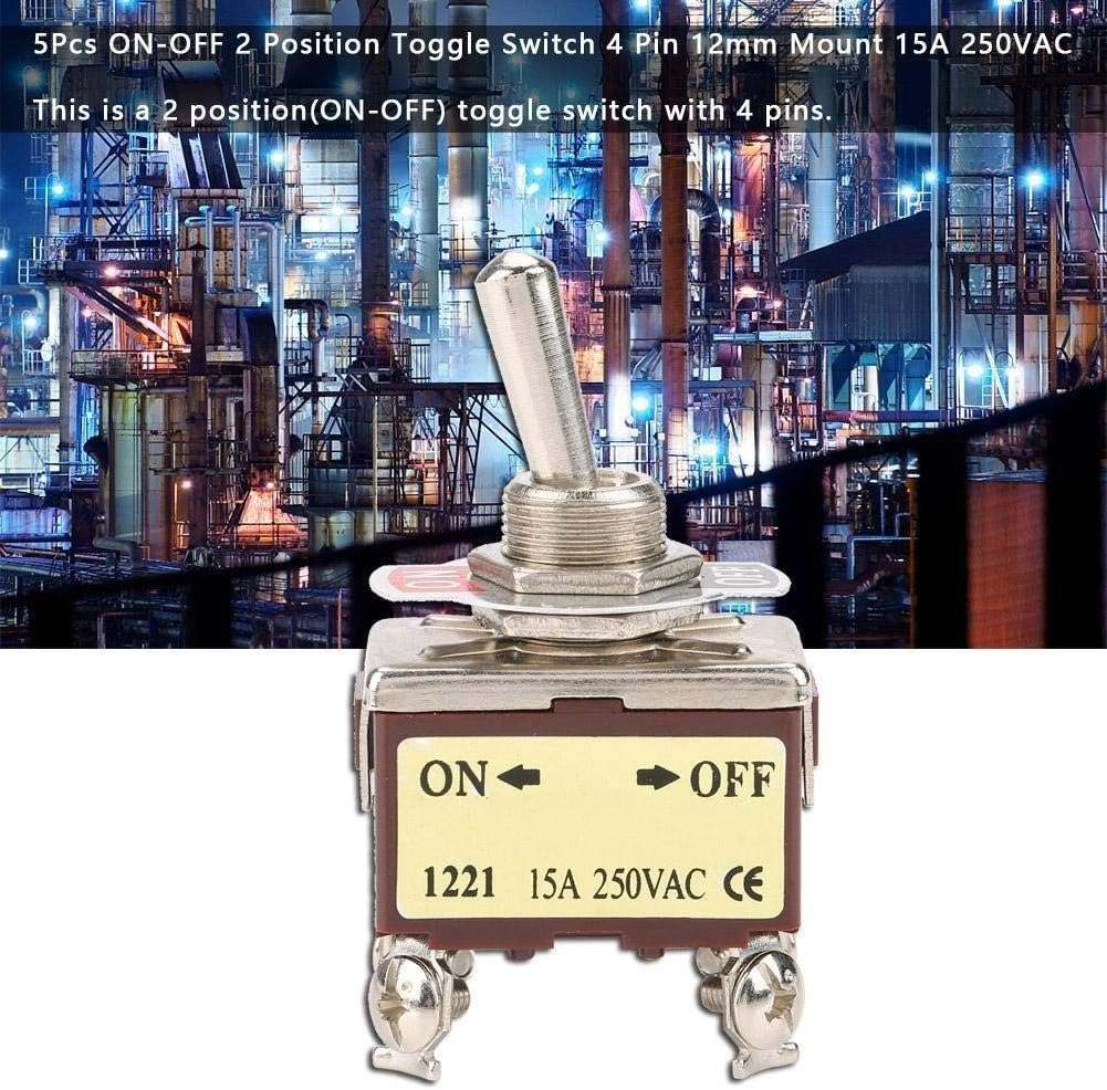 ON-Off 2 Position Toggle Switch - 5 pcs
