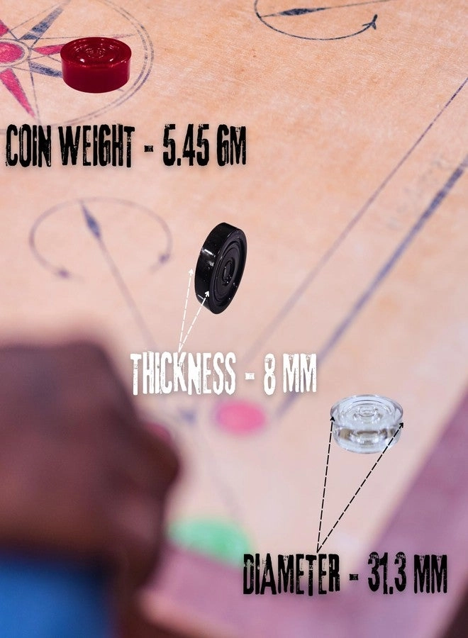 Carrom Board - 24 Pcs 2 Strikers