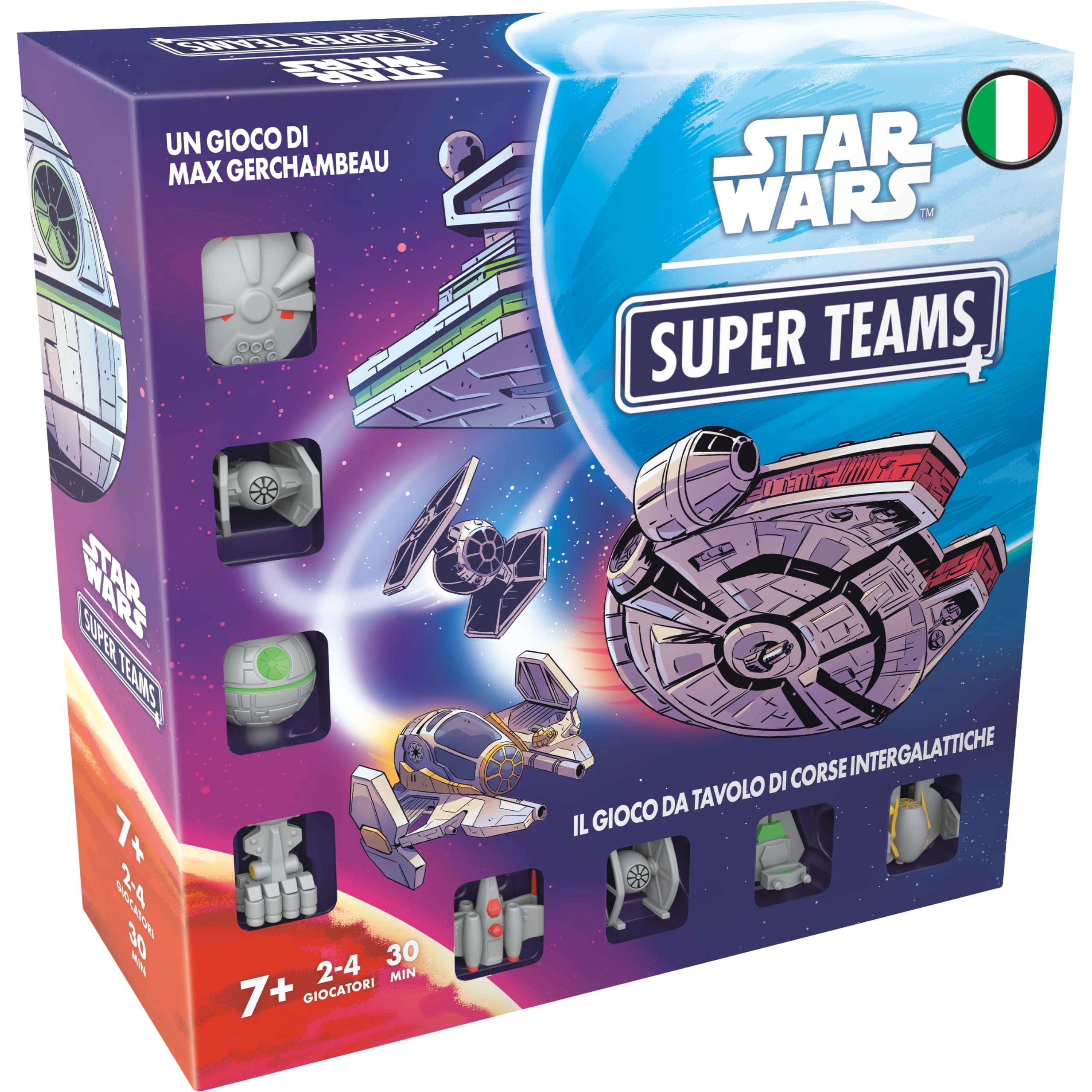 Asmodee Star Wars Super Teams Space Race - Card Game with Miniatures (Italian)