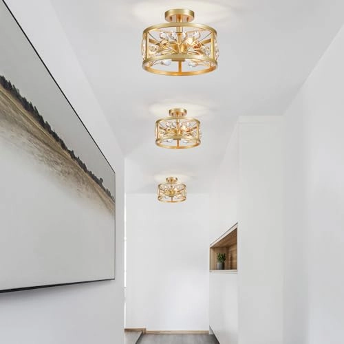 Crystal Leaf Chandelier