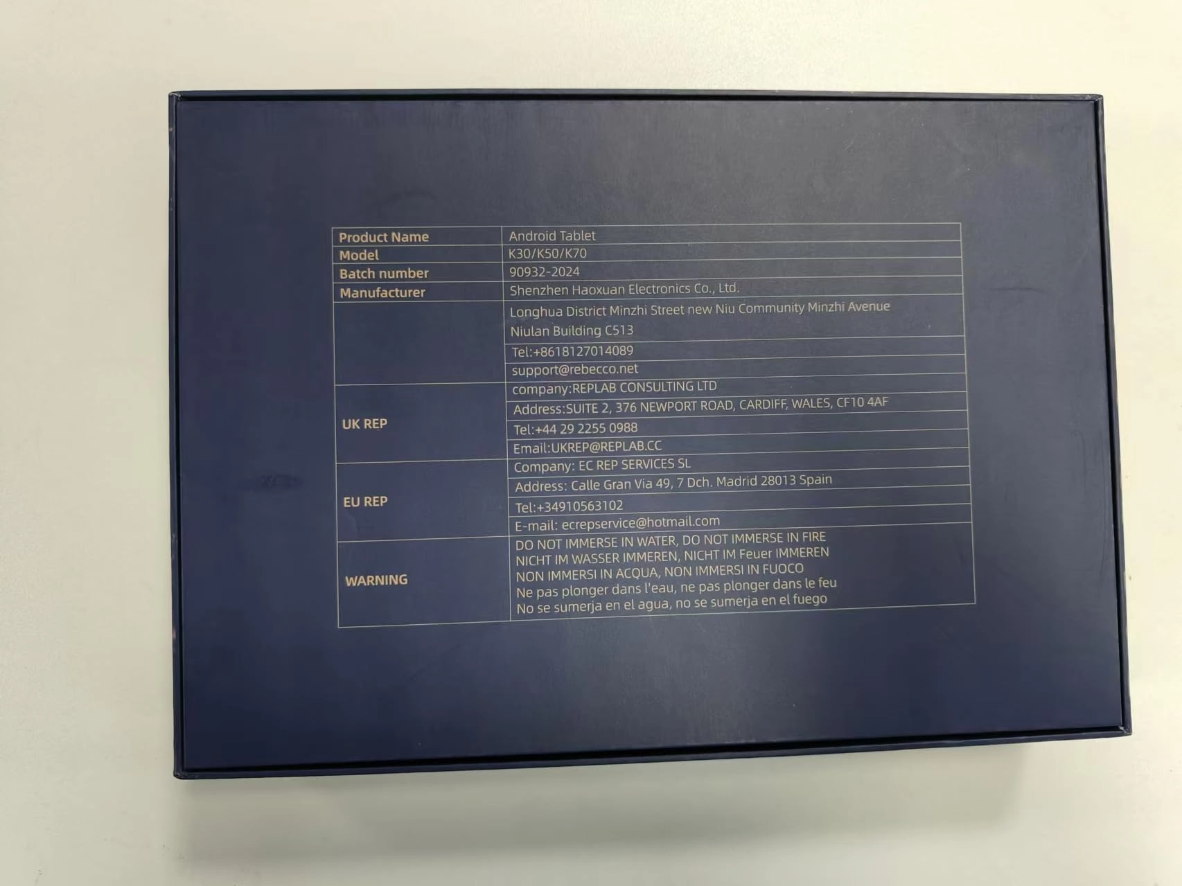 K30 - 128GB 10.1"