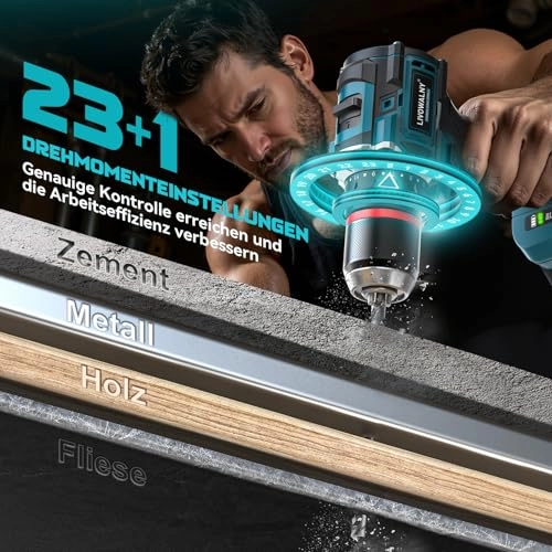 Cordless Drill Set - 18V 50 Nm 2-Speed