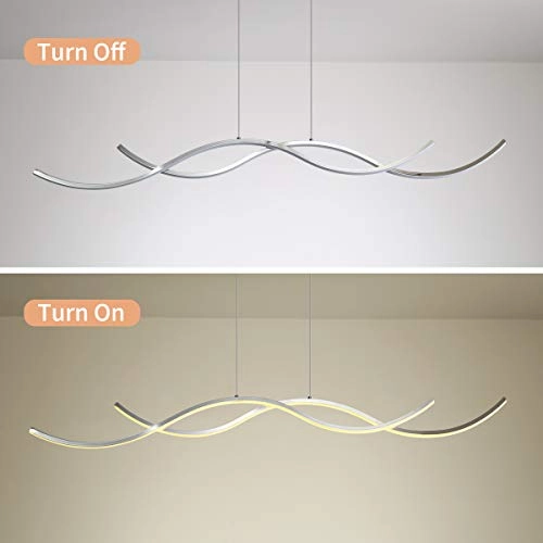 Modern Wave Pendant Light - 120cm/47.2 inch maximum