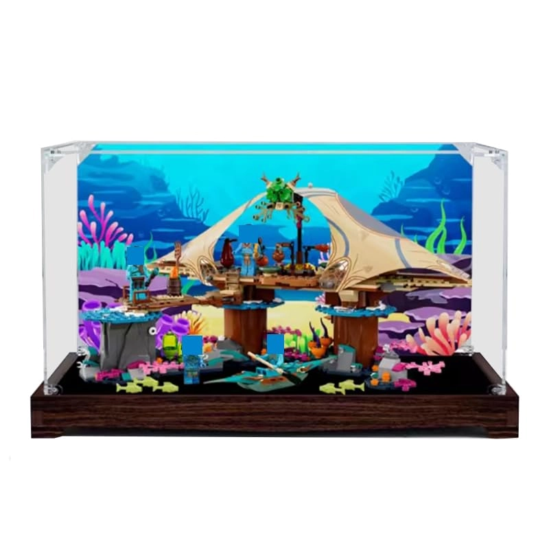 Clear Acrylic Display Case for LEGO LegoAvatar 75578 - The Way of Water Metkayina Reef