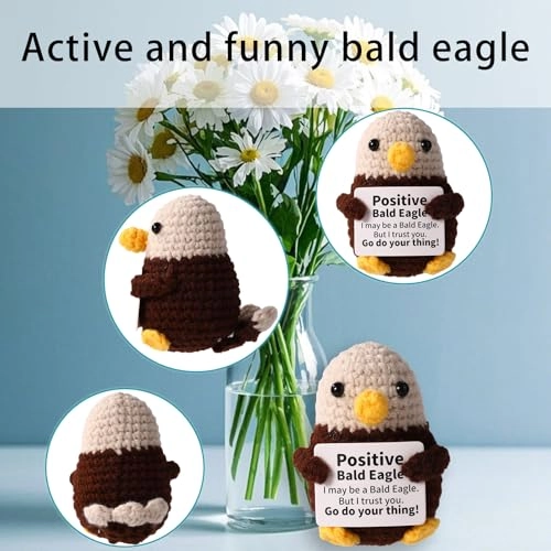 Bald Eagle - 7.5 cm Crocheted