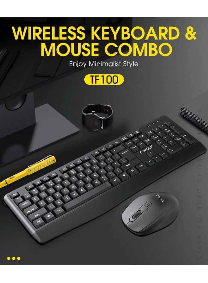 TF100 - wireless keyboard and mouse set Wireless 800/1200/1600