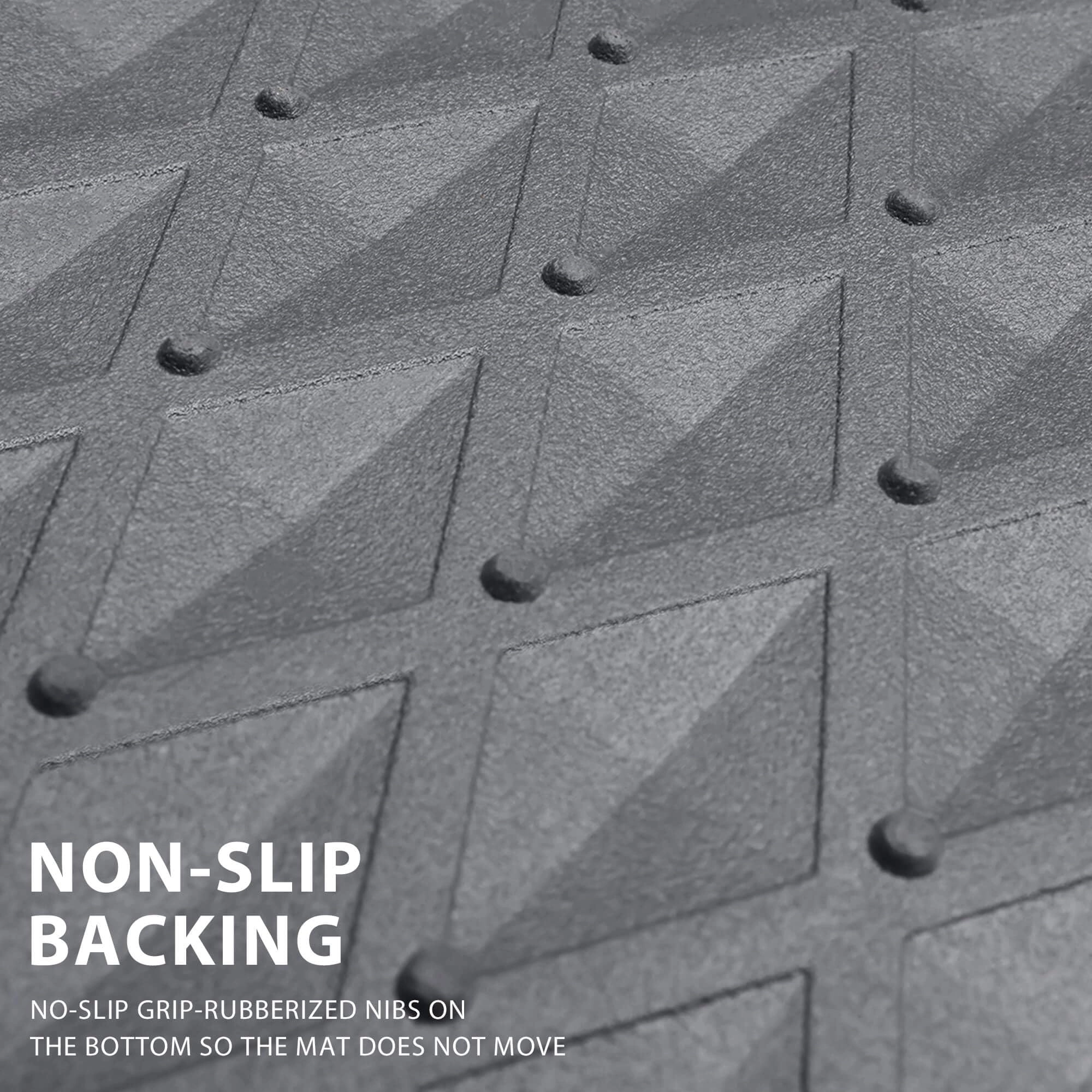 Floor Mats - Gray Rubber 4 Pcs