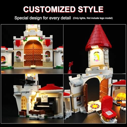 Light Kit for Lego Battle with Roy at Peach's Castle 71435