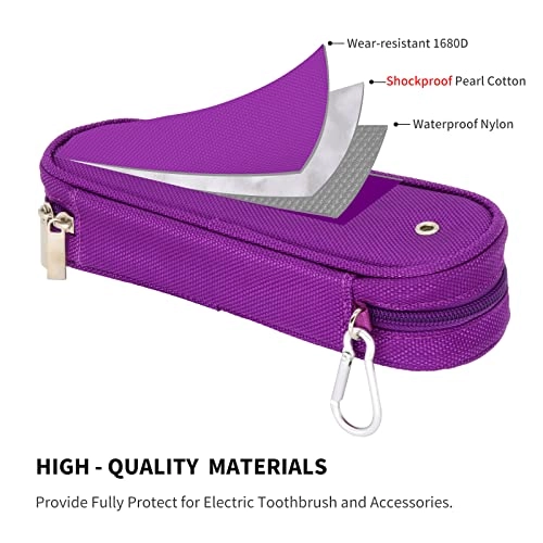Toothbrush Travel Case - Compatible with Philips Sonicare Purple
