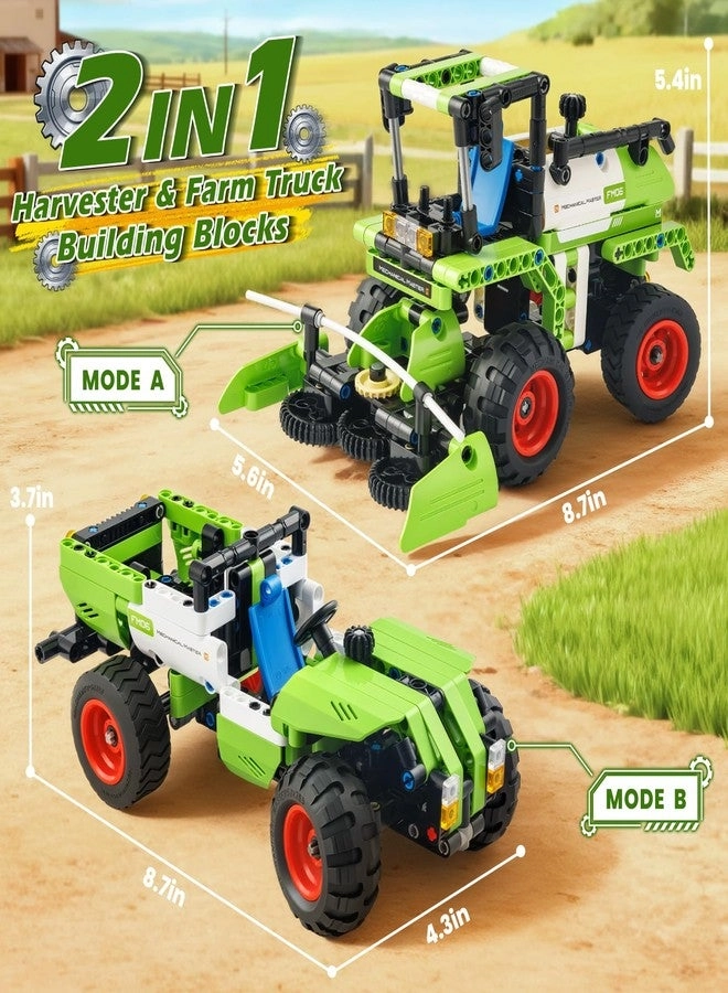 STEM Building Toy - 2 in 1 Farm Truck Harvester