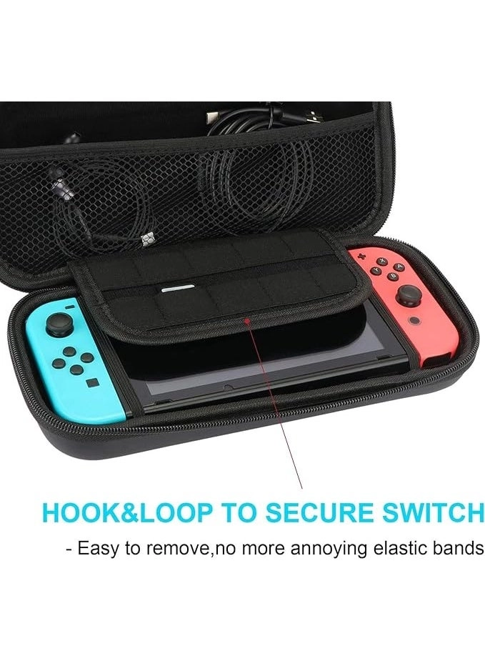 Switch Carrying Case - Hard Shell Portable Black
